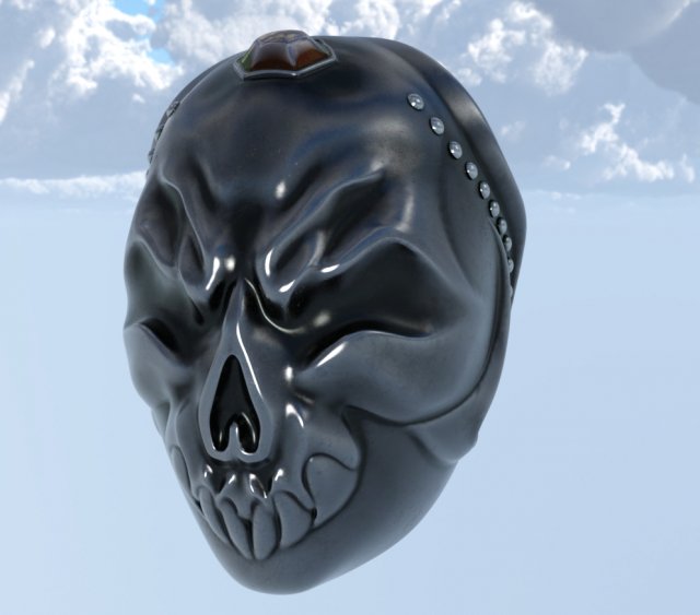 Helmet skull 3D 모델 .c4d .max .obj .3ds .fbx .stl .blend 