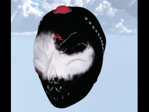 ヘルメットの頭蓋骨 3Dモデル