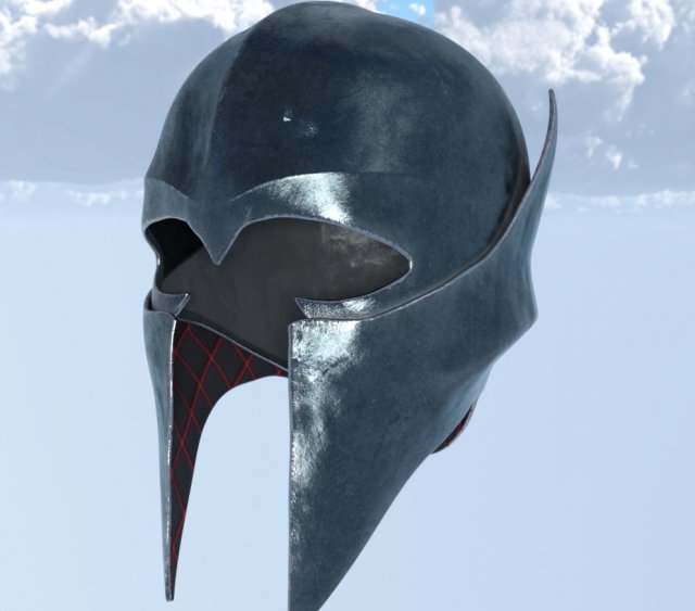 Fantasy Helmet knight Model 3D .c4d .max .obj .3ds .fbx .stl .blend 