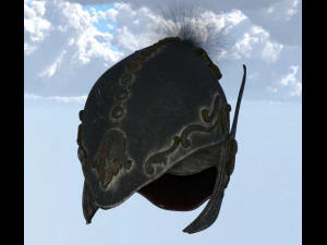 Helmet medieval props clothes 3D Model