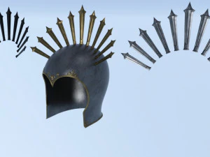 Props pack set helmet 3D Model