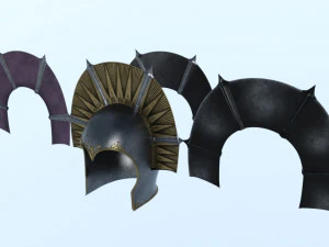 Props pack set helmet 3D Model