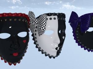 Masks carnival party unissex 3Dモデル