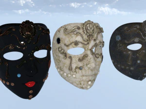 Masks carnival party unissex 3D Model