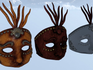 Masks carnival party unissex Modelo 3D
