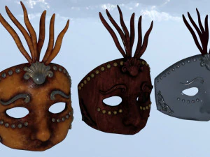 Masks carnival party unissex 3D Model
