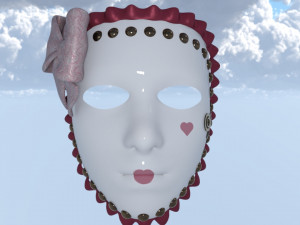 Masks carnival party unissex Modelo 3D