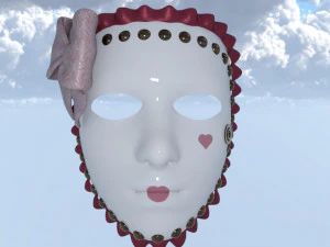 Masks carnival party unissex 3D Model