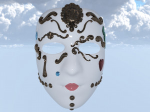 Masks carnival party unissex Modelo 3D