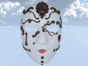 Masks carnival party unissex 3D Model