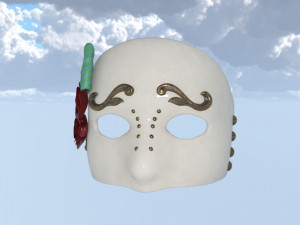 Masks carnival party unissex Modelo 3D