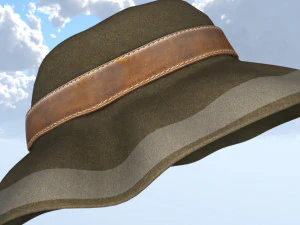 优雅的秋季帽子 3D 模型