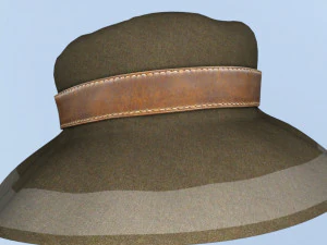 ELEGANT AUTUMN HAT 3D Model
