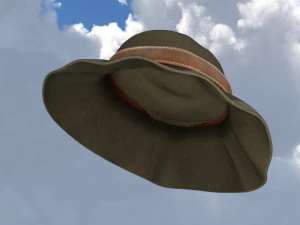 ELEGANT AUTUMN HAT 3D Model
