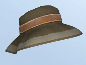 ELEGANT AUTUMN HAT 3D Model