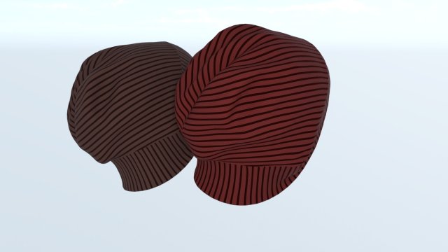 Beanie and bag 3D Model .c4d .max .obj .3ds .fbx .stl .blend 