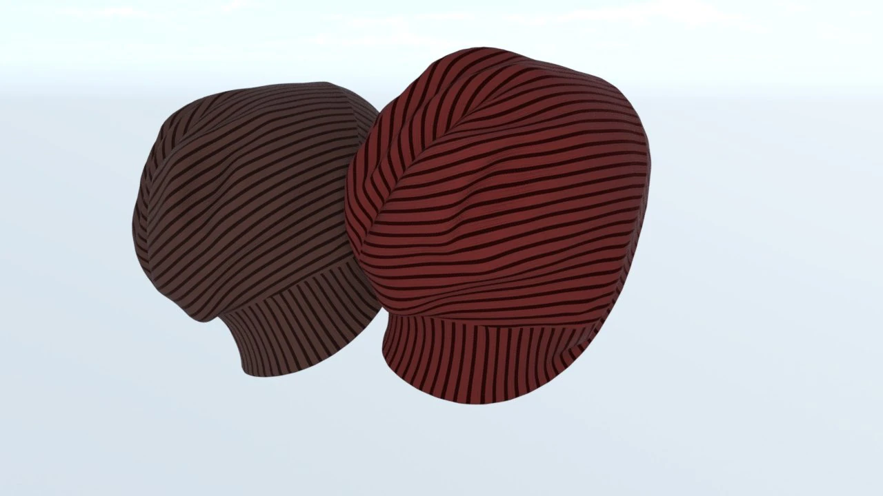 Beanie and bag 3D Model .c4d .max .obj .3ds .fbx .stl .blend 
