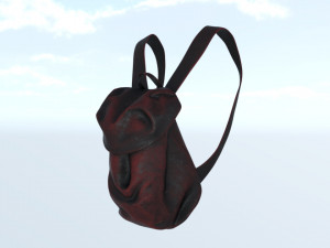 Beanie and bag 3D Model