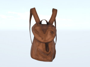 Beanie and bag 3D Model