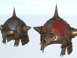 Helmet barbarian brutal gear 3D Model