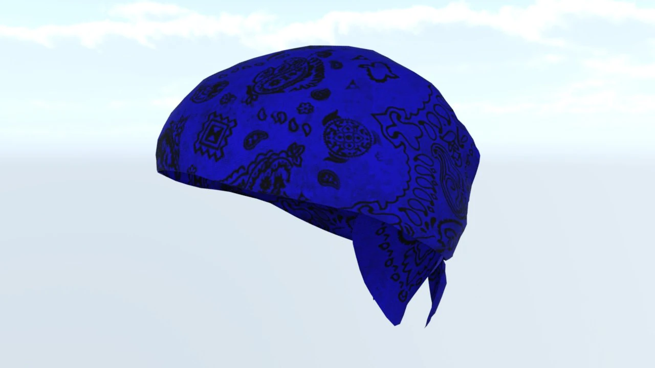 Bandana 3D Model .c4d .max .obj .3ds .fbx .stl .blend 