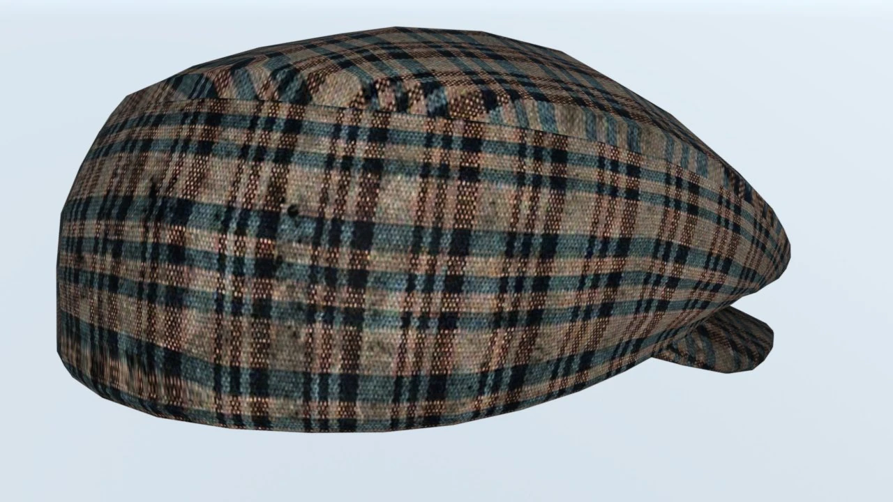 Cap Vintage 3D Model .c4d .max .obj .3ds .fbx .stl .blend 