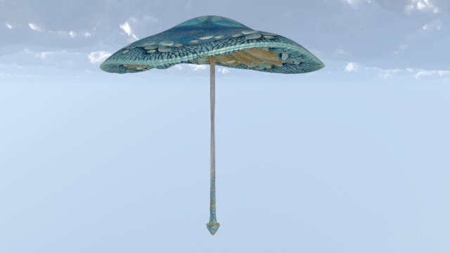Umbrella Mushroom 3D मॉडल .c4d .max .obj .3ds .fbx .stl .blend 