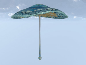 Umbrella Mushroom Modelo 3D