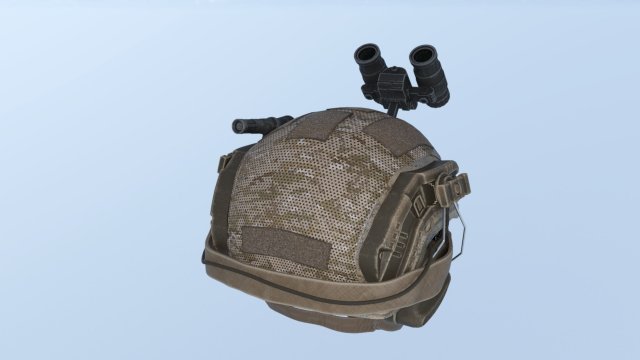 Combat helmet 3D Model .c4d .max .obj .3ds .fbx .stl .blend 