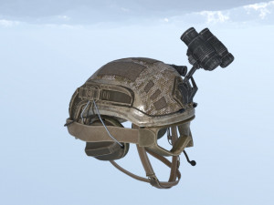Combat helmet 3D Model