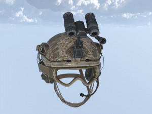 Combat helmet 3D Model