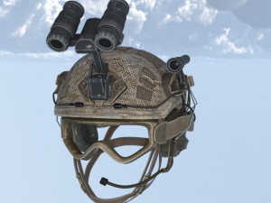 Combat helmet 3D Model