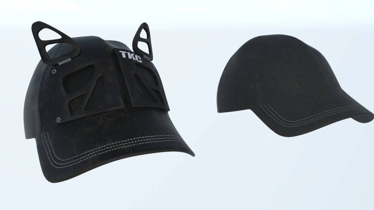 Cap cat kitty 3D Model .c4d .max .obj .3ds .fbx .stl .blend 