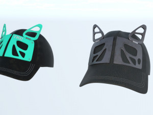 Cap cat kitty Modello 3D