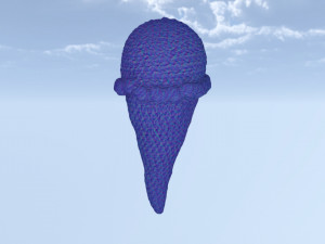 Ice cream decor knit 3D Модель