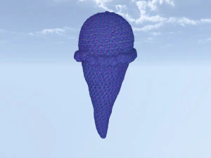 Malha decorativa de sorvete Modelo 3D