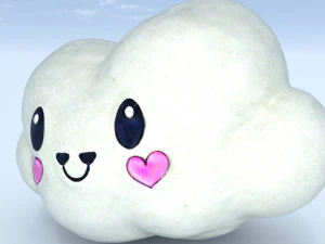 Nuvola di neve carina Modello 3D