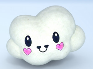 Cloud snow cute 3D-Modell