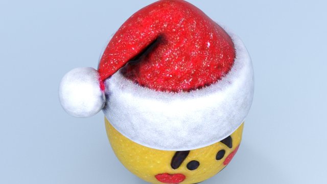 Christmas smile face cute 3D 模型 .c4d .max .obj .3ds .fbx .stl .blend 