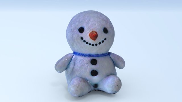 Snowman cute 3D 模型 .c4d .max .obj .3ds .fbx .stl .blend 