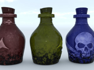 Bottle rum Model 3D