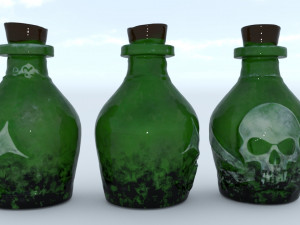 Bottle rum Modello 3D