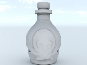 Bottle rum Modello 3D