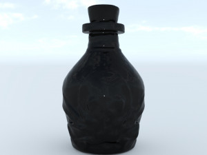 Bottle rum Modello 3D