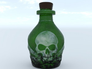Bottle rum Modello 3D