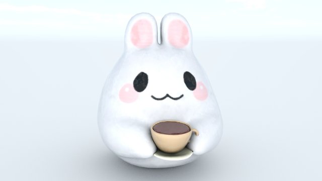 Cat cute 3D Модель .c4d .max .obj .3ds .fbx .stl .blend 