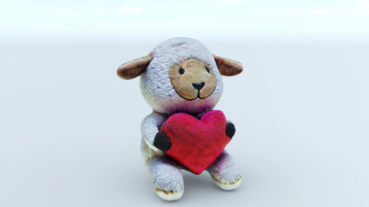 Sheep toy 3D Model .c4d .max .obj .3ds .fbx .stl .blend 