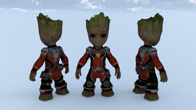 Boy groot 3D मॉडल .c4d .max .obj .3ds .fbx .stl .blend 