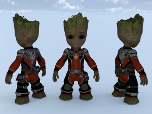 Boy groot 3D Model