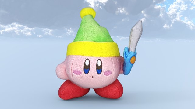 Kirby christmas Model 3D .c4d .max .obj .3ds .fbx .stl .blend 
